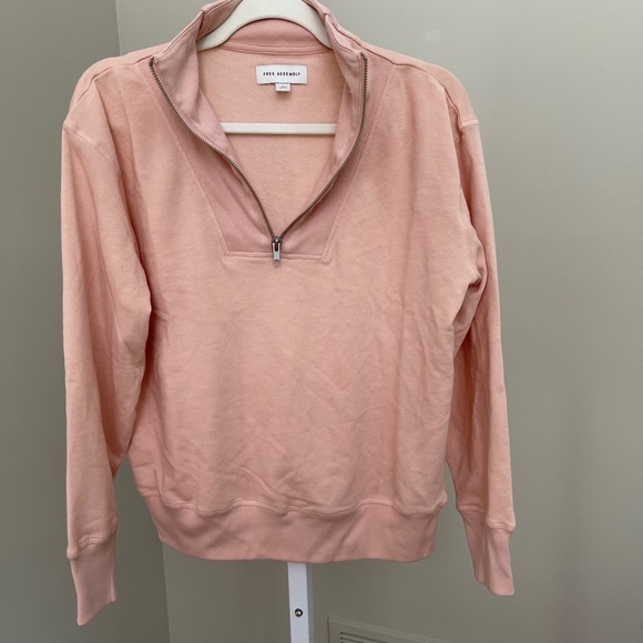 Free Assembly Women's Half Zip SWEATSHIRT with Collar and SWEATS - Picture 4 of 11